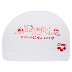 아레나 아동용 레터몽 실리코팅 수모 A6AC1AL51, 1개, WHITE