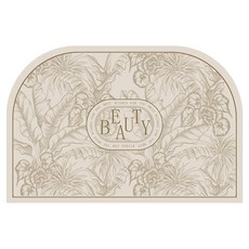 코다치프 플라워 규조 머드 화장실 문 앞 미끄럼 방지 욕실 흡수 발매트 팰리스 30 x 40 cm, 언리얼, 1개