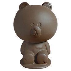BEAST KINGDOM 野獸國 LINE FRIENDS meets URDU 公仔 黑巧克力熊大 7吋, 1個