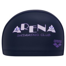 아레나 아동용 레터몽 실리코팅 수모 A6AC1AL51, 1개, NAVY