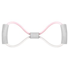 월드크린 스트레칭 튜빙 8자 밴드, 핑크화이트, 1개