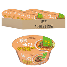 維力 一度贊 麻辣豆漿牛肉麵 190g, 12個