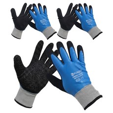 Pureat 工程師安全工作手套 雙手穿戴組 S, 藍色