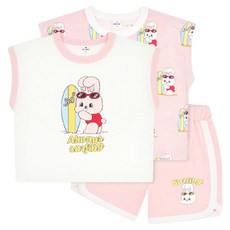 Milk Baby 粉紅兔兔衝浪3件組