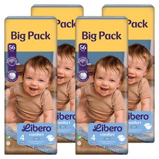 리베로 NEW 밴드형 기저귀 남여공용, 224매, 4단계