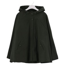 시크폭스 여성용 폴리시드 버튼 후드 야상 점퍼 61JP1677