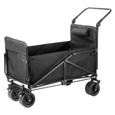 野一夏 可躺式露營手拉推車 150L, 黑色, 1個