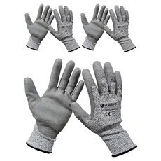 Pureat Cut Protect 多功能安全工作手套 雙手穿戴組 L, 灰色, 3套