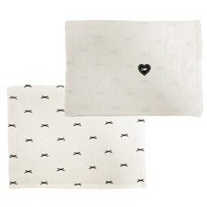 DOT DOT 雙面莫代爾毯, 蝴蝶結 - 象牙白