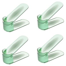 소유공간 원룸 기숙사 간편 신발 정리대 S265-0136, 그린, 4개