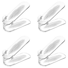 소유공간 원룸 기숙사 간편 신발 정리대 S265-0136, 화이트, 4개