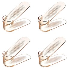 소유공간 원룸 기숙사 간편 신발 정리대 S265-0136, 베이지, 4개