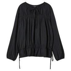 Lap 女款縮褶綁帶抓皺襯衫 AS1WB264