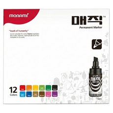 monAmi Magic麥克筆 12色, 混合顏色, 12個裝
