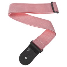 D'Addario LEATHER END 吉他背帶 粉紅色 PWS106 397237, 1個