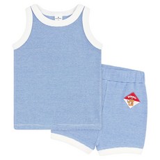 MilkBaby 춤추는 곰돌이 라벨 실내복 상하의 세트