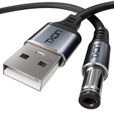 티엑스온 USB 전원케이블 DC 5v 외경 5.5mm 케이블, 1.2m, 1개
