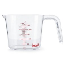 누보 플라스틱 계량컵, 화이트 + 레드, 1개, 250ml