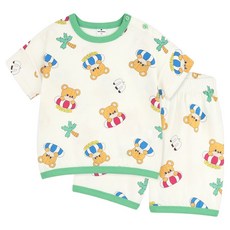 Milk Baby 嬰幼兒用 Hula Hula Hula Bear 居家服 室內服 上下衣套裝