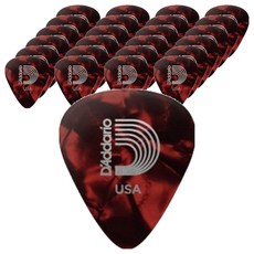 D'Addario 393164 珍珠賽璐珞標準吉他撥片 HEAVY 1mm 1CRP6-25
