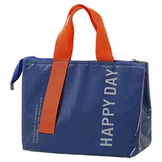 씨엠원 간편한 방수 학생 직장인 도시락가방, 블루, 1개