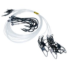 리그랩 광어 다운샷 스넬노트 리그 대용량 스트레이트 4/0호, 1개, 9개입