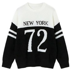 Pippin 女款高爾夫日常紐約字母寬鬆針織衫 #112888