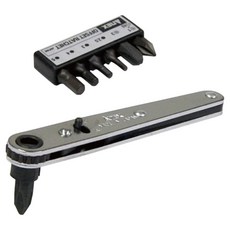ANEX 옵셋 라쳇 드라이버 헤드폭 32mm + 비트포함 6종 세트 No.417, 1세트