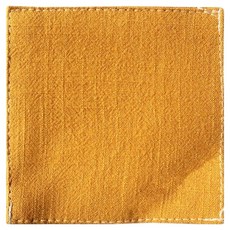 조이퐁 파스텔톤 린넨 컵받침, 옐로우, 1개