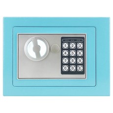 엑스터 가정용 미니 디지털 비밀번호 소형 개인금고 170 x 230 x 170 mm, 17E 스카이블루