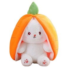 DADALAND 胡蘿蔔裡的躲貓貓兔子玩偶, 橘色, 35cm