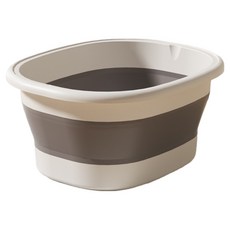 포유리빙 가정용 다용도 접이식 마사지 족욕기, 그레이, 1개