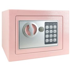 엑스터 가정용 미니 디지털 비밀번호 소형 개인금고 170 x 230 x 170 mm, 17E 큐트핑크