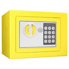 엑스터 가정용 미니 디지털 비밀번호 소형 개인금고 170 x 230 x 170 mm, 17E 옐로우