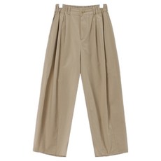 시크폭스 여성용 플리트 투핀턱 밴딩 9부 배기팬츠 61PT1687