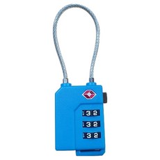 비앤홈 TSA 와이어 번호 자물쇠 3단, 1개