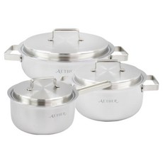 AETHER 電磁爐 IH無研磨劑 304不鏽鋼鍋具 3件組 B