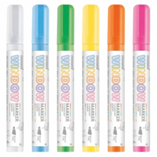 monAmi 視窗麥克筆套組, 混和顏色, 6個裝