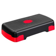 넥스픽 피트니스 유산소 스텝박스 단층, 레드블랙