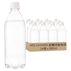 IRIS OHYAMA 富士山檸檬強氣泡水 環保無標籤款, 24個, 500ml