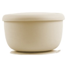 SiliPot 鉑金矽膠吸盤碗, 小麥黃, 1個