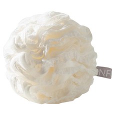 小麥購物 蕾絲花邊可愛沐浴球 K135, 牛乳白, 1個, 1個裝