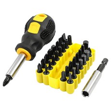 BESTIR 다용도 주먹 드라이버 + 멀티비트 6 x 38 mm 32종 + 연장대 세트 BST-95105, 1세트
