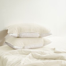 아망떼 타임리스 60수 고밀도 면아사 이지 밴딩 베개커버