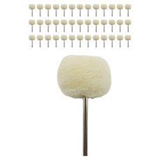 올커버 광택 정밀 연마용 울 펠트 양모 추지석 2.35mm, 20개