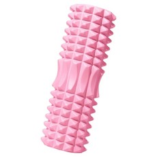624C EVA 돌기형 마사지 폼롤러, 크레센트 핑크, 1개