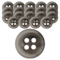 동대문단추왕 셔츠 블라우스 디젤 유광 단추 11mm, 그레이, 20개