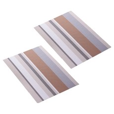 아메리칸로드 모던 줄무늬 서양식 테이블매트 HR2739, 스트라이프베이지, 2개, 45 x 30 cm