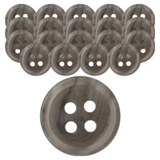동대문단추왕 셔츠 블라우스 디젤 무광 단추 11mm, 그레이, 20개