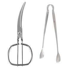 ZEUS Kitchenware 全不鏽鋼HB剪刀 + 鬱金香曲線大夾組